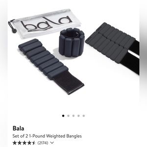 Bala Bangles 1lb weights in charcoal